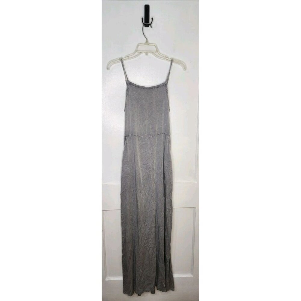 Chaser Criss Cross Tie Back Maxi Dress Size Medium Spaghetti Strap Pockets NWT